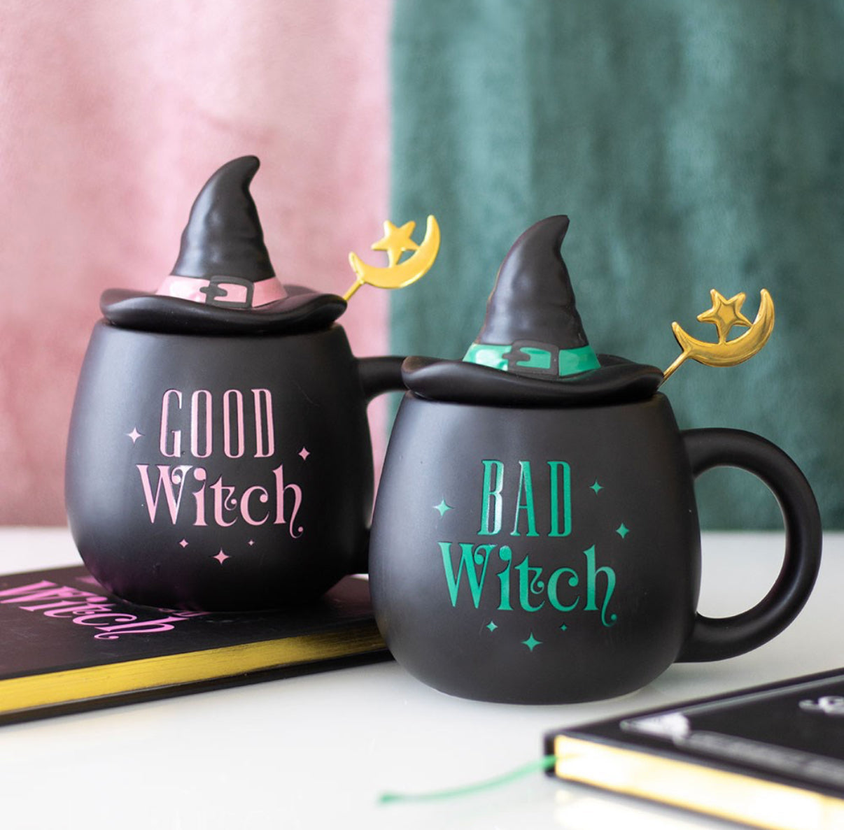 Bad Witch Mug With Lid & Spoon