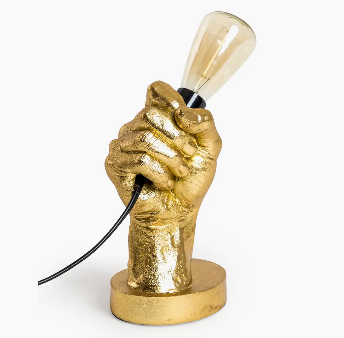 Gold "Hand Held" Table Lamp