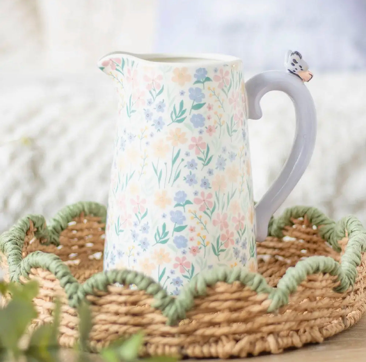 Pretty Ceramic Flower Jug