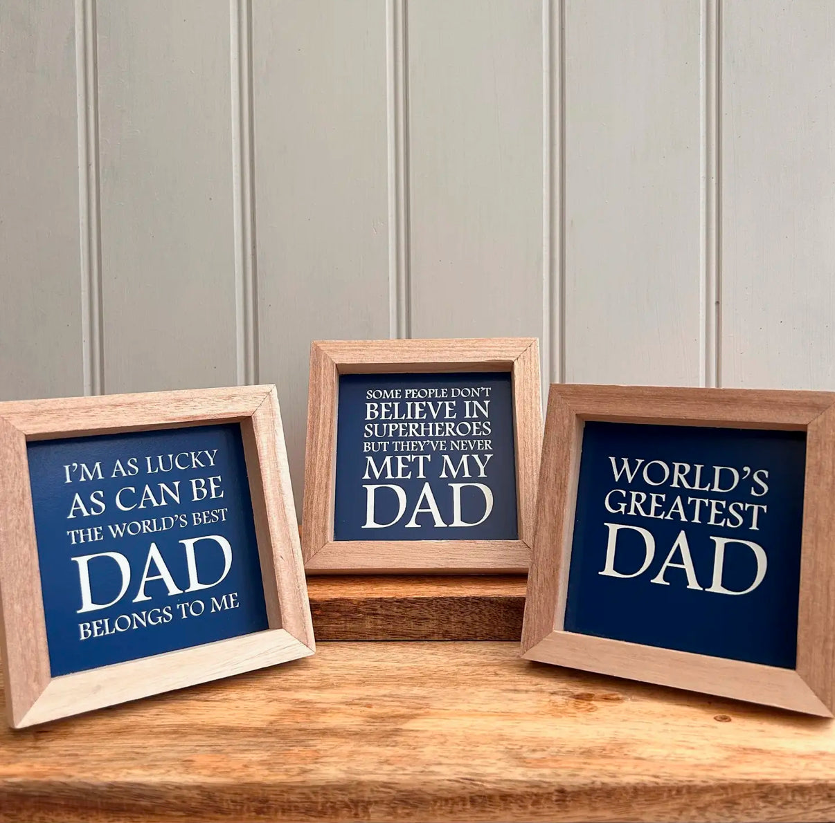 Square Framed Dad Plaques