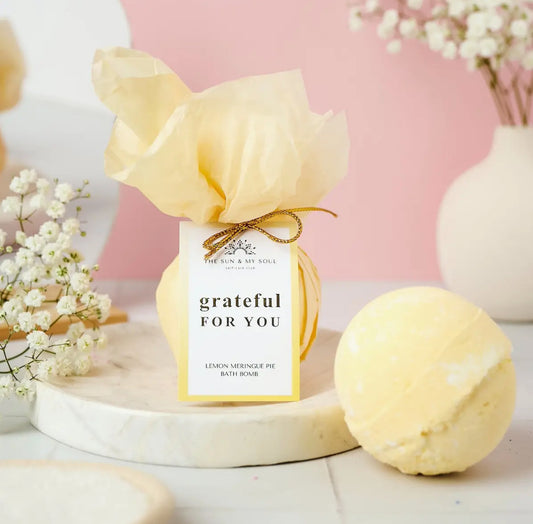 Gratitude Lemon Bath Bomb Gift