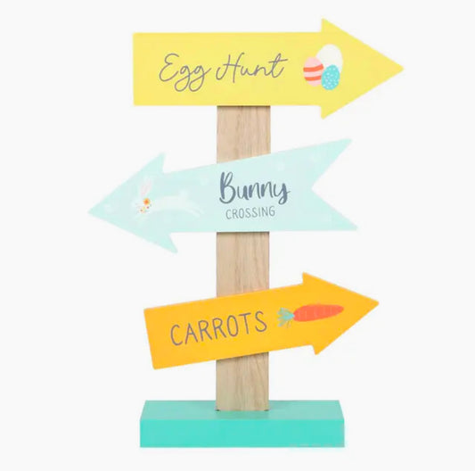 Easter Directional Arrow Standing Sign