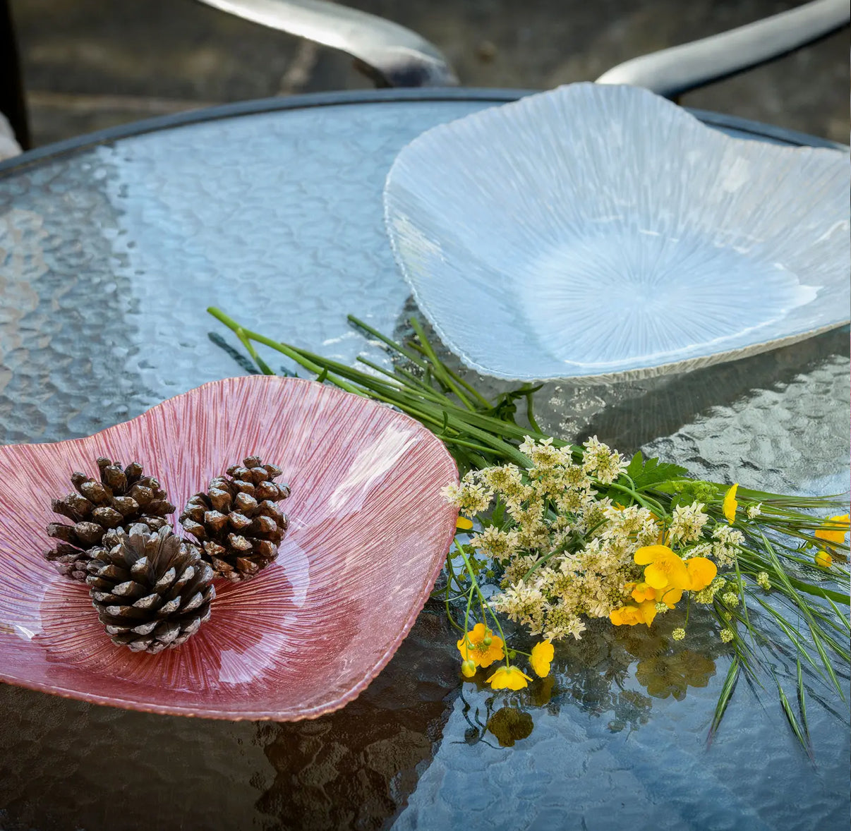 30cm Heart Glass Bowl