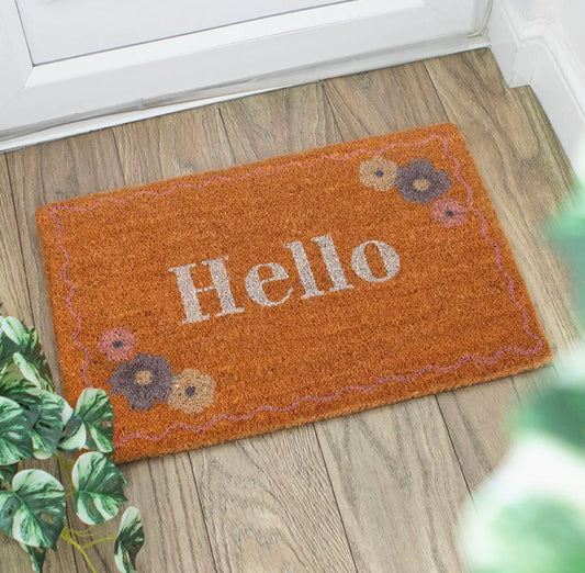 Natural Spring Floral Mat