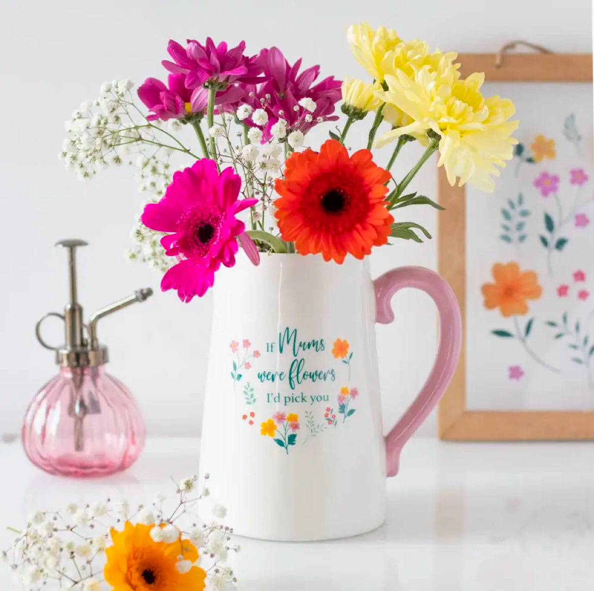 Pretty Ceramic Flower Jug