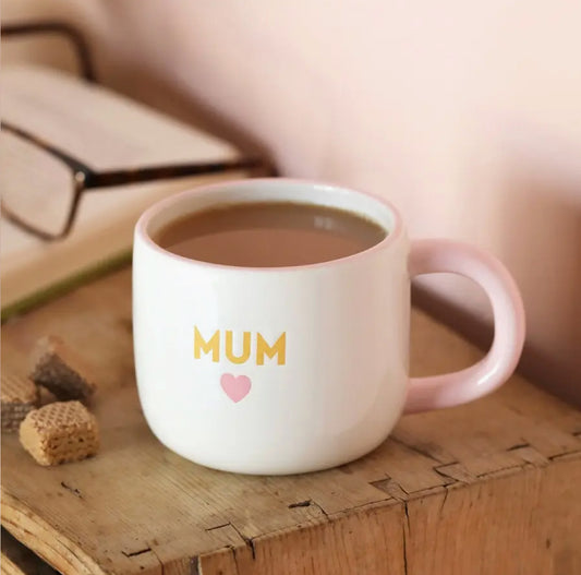 Ceramic Pink Heart Mum / Nan Mug